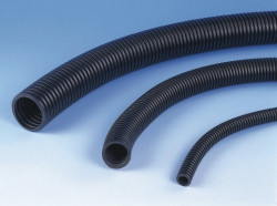 RKGSp25 corrugated PVC pipe, 25mm, 750N, black, with wire, 50m  