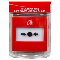 STI-6930 New Call Point Stopper flush mounted - with fire label  