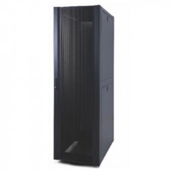 42U built-in server cabinet 800x1000, 19", black, perforated lockable doors, removable sides,  