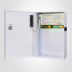 10A/12V pulse power supply in 295x195x90mm metal box, with battery charging  