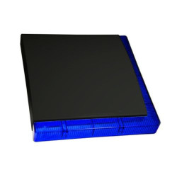 370467 Vega PLUS lauko sirena juoda, su mėlyna blykste, 2 pjezo elementai  