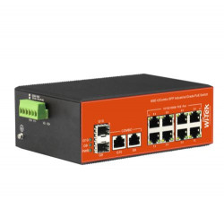 WI-PS310GF-I industrinis komutatorius, 8x1Gbps PoE, 2xCombo SFP, 150W  