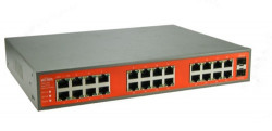 WI-SG124F switch, 24x1Gbps + 2x SFP, 19"  