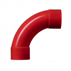 ABS Sweeping Bend 90° Red 25mm  