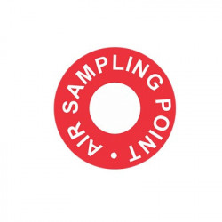 Sticker "AIR SAMPLING POINT"  