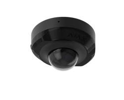 DomeCam Mini 5Mpix DOME IP kamera , 2,8mm (100°) , IR iki 15m, mikrofonas, microSD,IP65, juoda, Ajax  