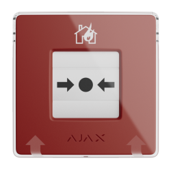 Manual Call Point, Wireless, Red, Ajax  