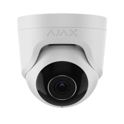 TurretCam 5Mpix DOME IP Camera , 2,8mm (100°) , IR up to 50m, Microphone, MicroSD, IP65, White, Ajax  