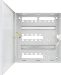 AWO612 Machine mounting panel 18P, metal, mesh, 375x410x151mm, white door, IP20  