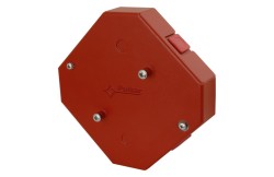 AWOP-225SR fire protection junction box metal, red, 2x2.5mm2, 120 x 37 x 120mm  