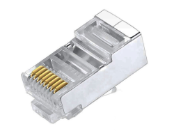 RJ45 FTP CAT6  kištukas kietam ekranuotam kabeliui 04913  