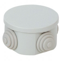 CP1037 Installation box with cable entries, Ø85x45mm, IK10, IP44  