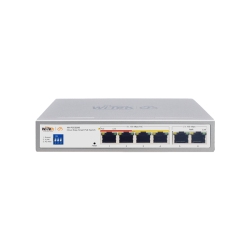 WI-PCES206 Cloud Easy Smart komutators, 4x100Mbps PoE 250m, 2x100Mbps, 2xHiPoE, VLAN, 60W  