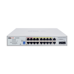 WI-PCES218GF Cloud Easy Smart Switch, 16x100Mbps PoE 250m, 2x1Gbps Combo SFP, HiPoE,VLAN, 250W  