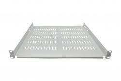 1U shelf 250mm deep, two fixing points, gray  