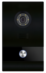 953303 1/W MILO IP Video Panel with 1MPix camera, Black, PoE / 12V DC, IP54, IK07, MEET  