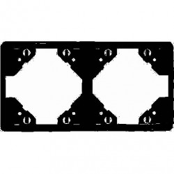 DOUBLE HORIZONTAL FRAME MATTE BLACK  
