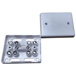  J80 junction box, 8 terminals, white  