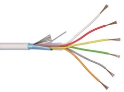 6x0,22mm² Alarm Cable, Screened, Cca-s3,d0,a3, 100m  