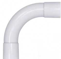 ZK25 Pipe D25 corner 90° connection grey, RAL7035  