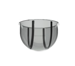AC-71 tinted glass cover for Mini PTZ cameras, Φ136.8*92.5mm  