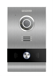 9534 1/W MILO IP Video Panel with 1MPix camera, Grey, Mifare, PoE / 12V DC, IP54, IK07, MEET  