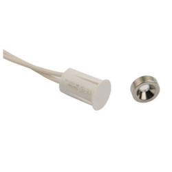 MINI-10 recessed magnetic contact with washer, white  