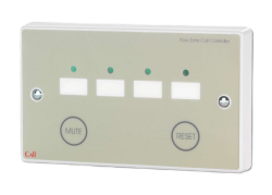 NC944/SS Four zone call controller c/w mute/reset button, requires 12V PSU, stainless steel  