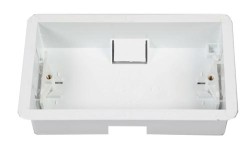 NCP-10 White144x83x35mm flush mount UK double gang back box  