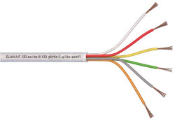 6x0.22mm² tinned copper cable, Eca in 100m  