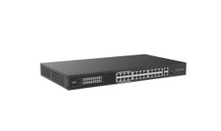 NSW3000-24T1GT1GC-POE-IN Cloud Pārv. komutators, 24x100Mbps PoE 250m, 1x1Gbps, 1x1Gbps Combo, 370W  