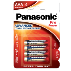 LR03 AAA Alkaline Battery, Panasonic PRO Power  