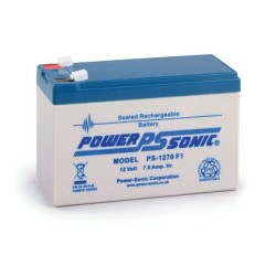 PS-1270 F1 7Ah 12V Sealed Lead Acid battery, PowerSonic, VdS  