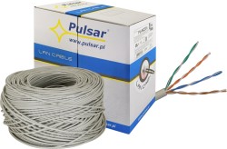 UTP CAT5e Cable, 4P, Eca, Gray, 305m, PU-NC201, Pulsar  