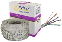 FTP CAT5e Shielded Cable, 4P, Eca, Gray, 305m, PU-NC211, Pulsar  