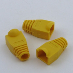 RJ45 connector protective cap, yellow  