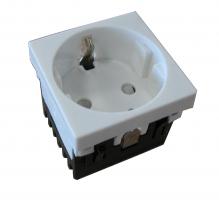 SDFP-05-GE single electric socket 45X45, installed in SD channels  