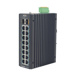 SP3018F Industrial Switch, 16x1Gbps PoE, 2x SFP, 240W  