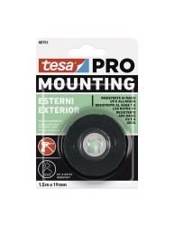 Adhesive double-sided tape for outdoor work TESA 1.5 x 19mm TESA PRO MOUNTING  