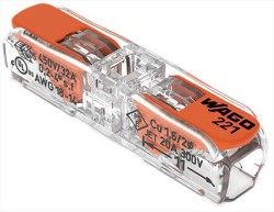 221-2411 Pluggable Terminal Block, 2 wire, 2 Ways   
