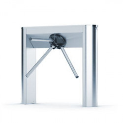 ZA2-N2-DA Motorized Tripod Turnstile with Automatic Arm Drop, Inox  