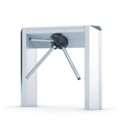 ZA2-T-DA Motorized Tripod Turnstile with Automatic Arm Drop, Inox  