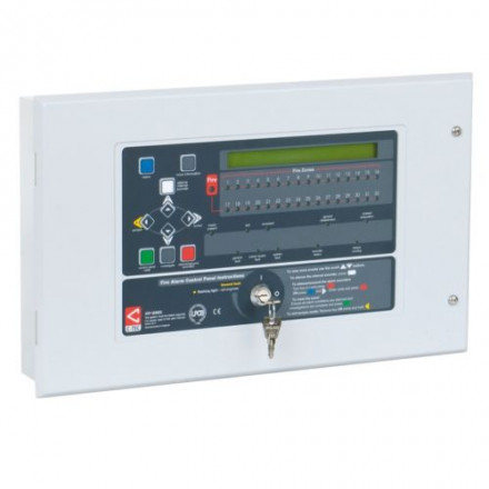 XFP502/CA XFP 2 loop 32 zone panel to EN54-2/4, C-TEC CAST protocol. Max. 2 x 7Ah batteries 