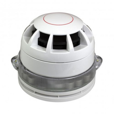 CA456A/W CAST address siren with flash, sensor base mounted, white, with isolator 
