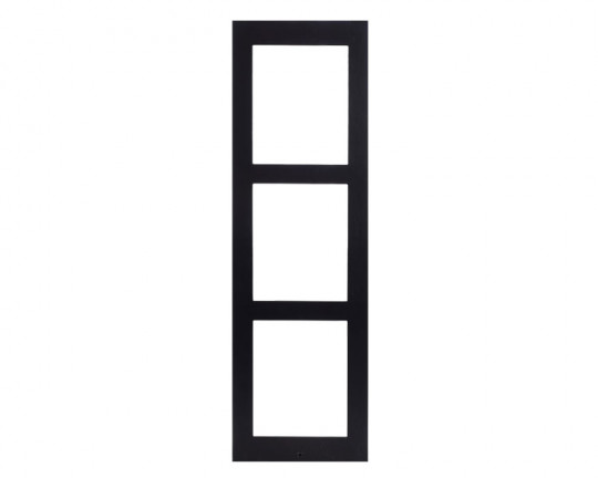 2N® IP Verso - Frame for surface installation, 3 modules - black, 9155023B 