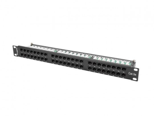 CAT5e 19" UTP 1U 48 port patch panel 