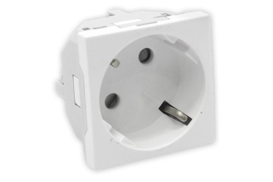 45131 SBM Q45 45x45 socket, 45° angle, Matt White 