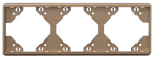 TRIPLE HORIZONTAL FRAME CHAMPAGNE 