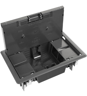 830004 CCZ Floor Box, 8 Modules, Gray 