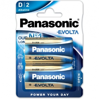LR20 (D) Panasonic Evolta 1.5V alkaline cell 